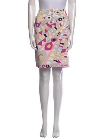 Pre-owned Pucci Vintage Knee-length Skirt W/ Tags In Pink