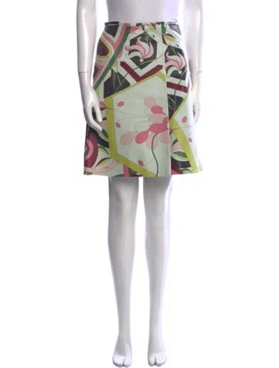 Pre-owned Pucci Vintage Knee-length Skirt In White