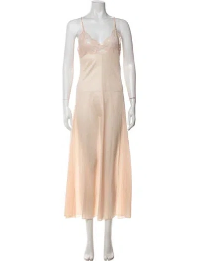 Pre-owned Pucci Vintage Lace Pattern Nightgown In Pink