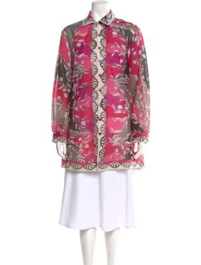 Pre-owned Pucci Vintage Late 1960's - Early 1970's Blouse In Pink