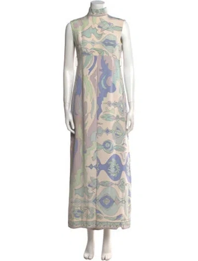 Pre-owned Pucci Vintage Late 1960's - Early 1970's Jumpsuit In Blue