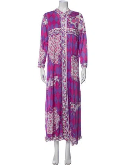 Pre-owned Pucci Vintage Late 1960's - Early 1970's Lounge Set In Purple