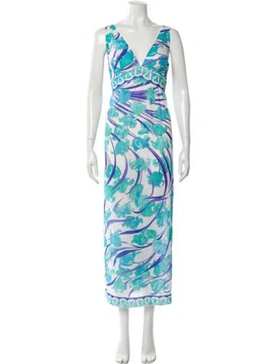 Pre-owned Pucci Vintage Late 1960's - Early 1970's Nightgown In Blue
