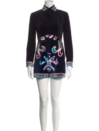 Pre-owned Pucci Vintage Late 1960's - Early 1970's Romper In Black