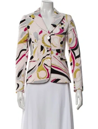 Pre-owned Pucci Vintage Late 1990's - Early 2000's Blazer In Pink