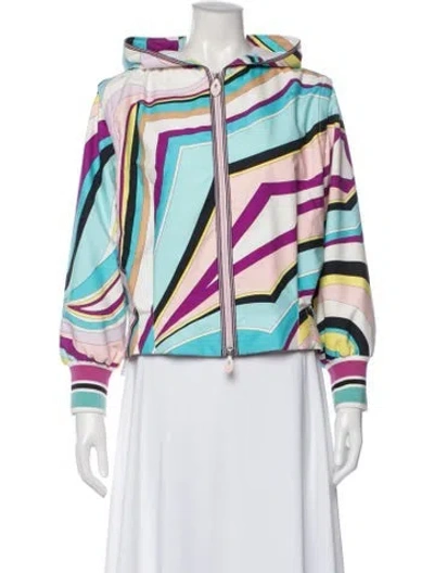 Pre-owned Pucci Vintage Late 1990's - Early 2000's Bomber Jacket In Multi