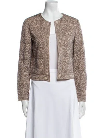 Pre-owned Pucci Vintage Late 1990's - Early 2000's Evening Jacket In Neutral