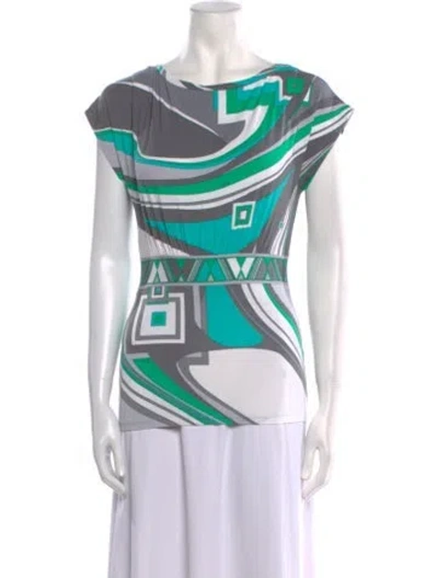 Pre-owned Pucci Vintage Late 2000's - Early 2010's T-shirt In White