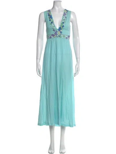 Pre-owned Pucci Vintage Long Dress In Blue