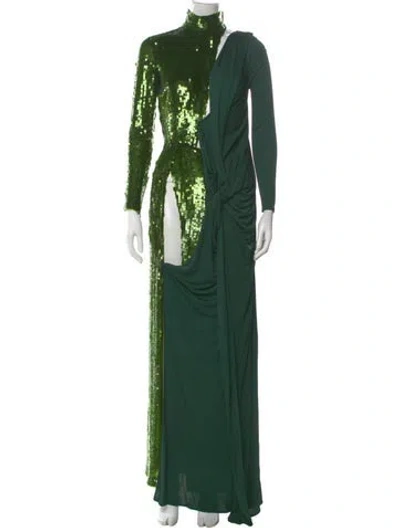Pre-owned Pucci Vintage Long Dress In Green