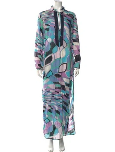 Pre-owned Pucci Vintage Long Dress In Multi