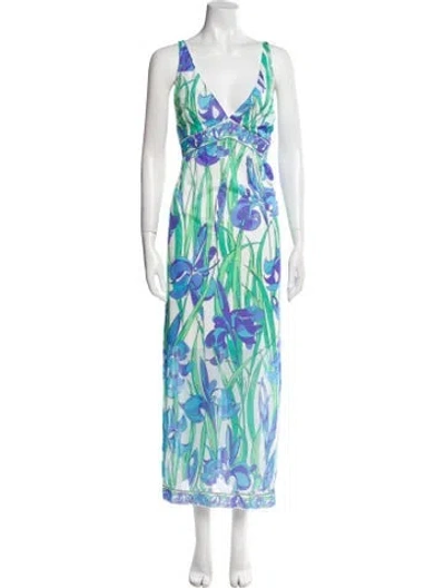 Pre-owned Pucci Vintage Long Dress In Multi