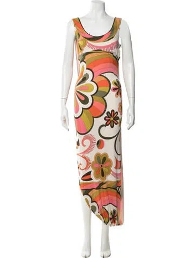 Pre-owned Pucci Vintage Long Dress In Multi
