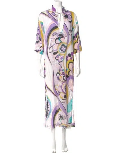 Pre-owned Pucci Vintage Long Dress In Neutral