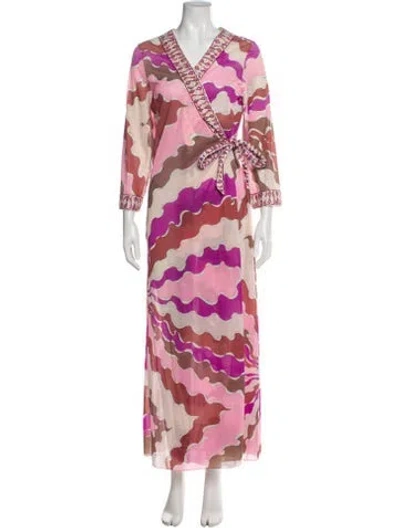 Pre-owned Pucci Vintage Long Dress In Pink