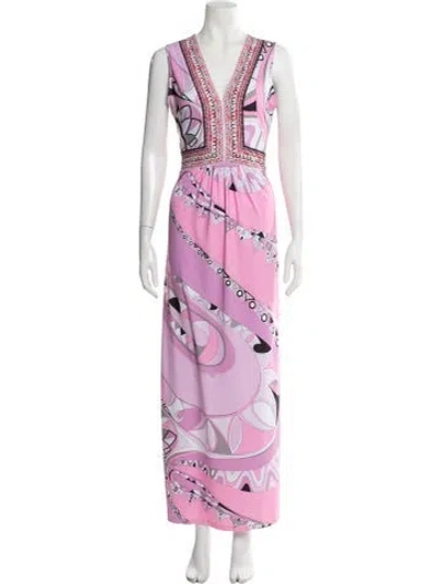 Pre-owned Pucci Vintage Long Dress In Pink