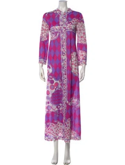 Pre-owned Pucci Vintage Long Dress In Pink
