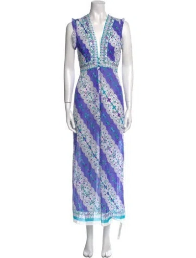 Pre-owned Pucci Vintage Long Dress In Purple