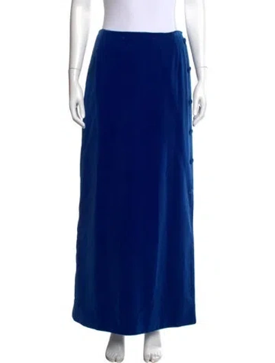 Pre-owned Pucci Vintage Long Skirt In Blue