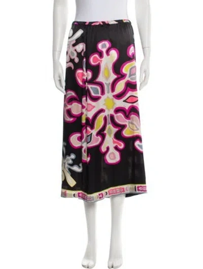 Pre-owned Pucci Vintage Long Skirt In Multi
