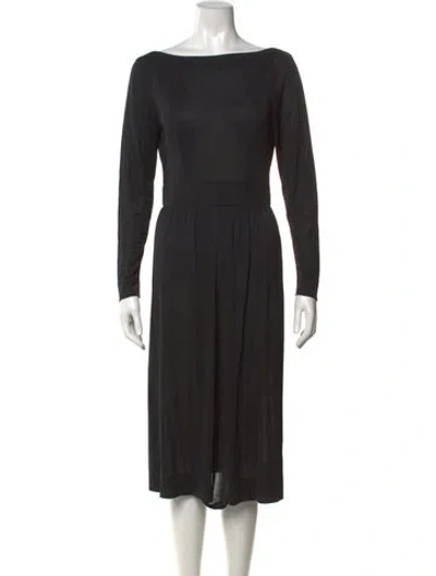 Pre-owned Pucci Vintage Midi Length Dress In Black