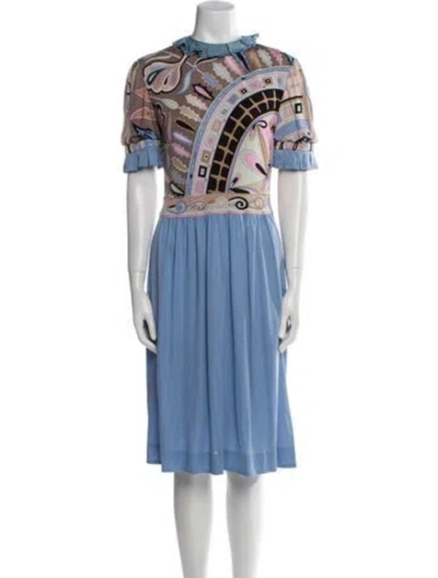 Pre-owned Pucci Vintage Midi Length Dress In Multi