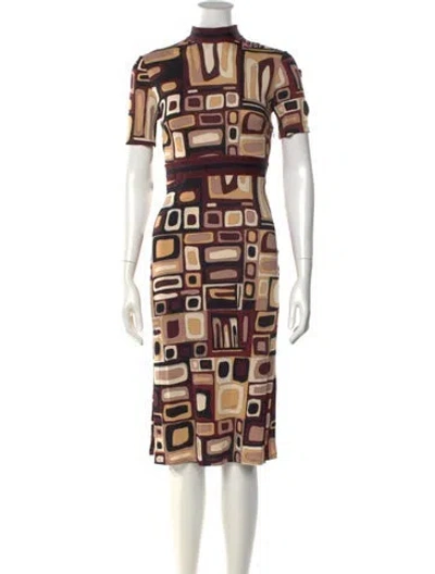 Pre-owned Pucci Vintage Midi Length Dress In Multi