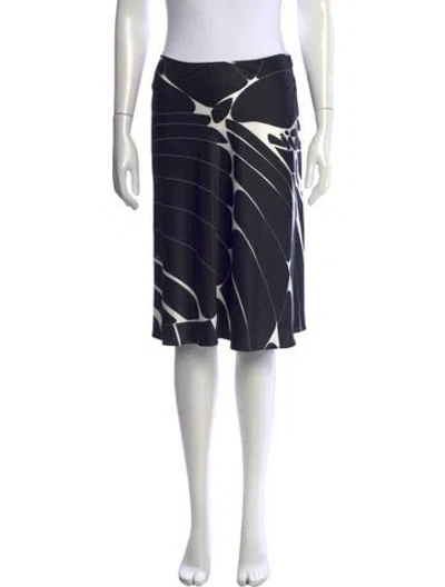 Pre-owned Pucci Vintage Midi Length Skirt In Black