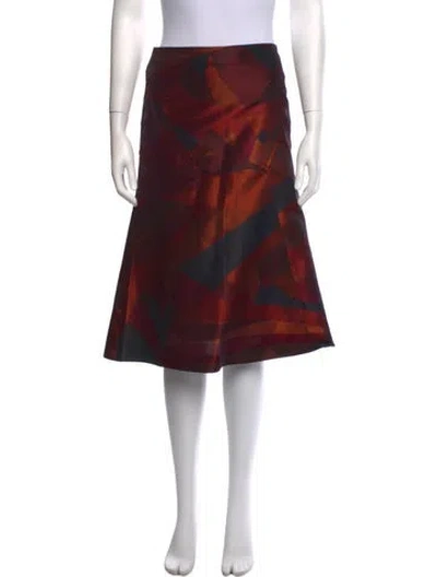 Pre-owned Pucci Vintage Midi Length Skirt In Multicolor