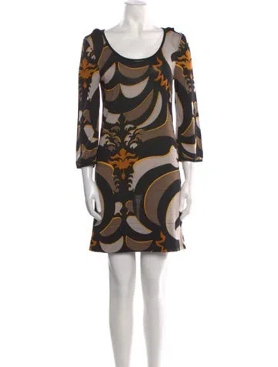 Pre-owned Pucci Vintage Mini Dress In Black
