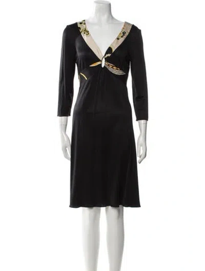 Pre-owned Pucci Vintage Mini Dress In Black