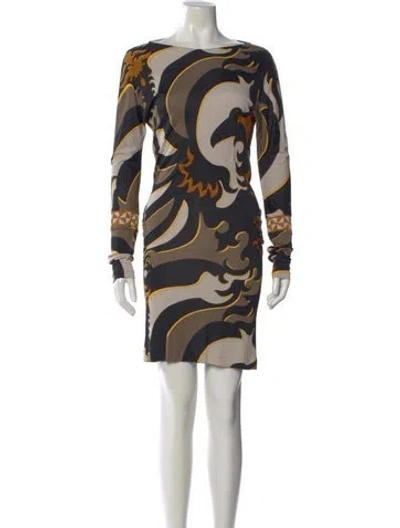Pre-owned Pucci Vintage Mini Dress In Black