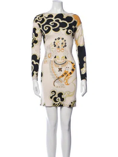 Pre-owned Pucci Vintage Mini Dress In Black