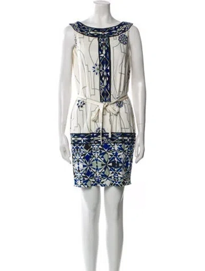Pre-owned Pucci Vintage Mini Dress In Blue