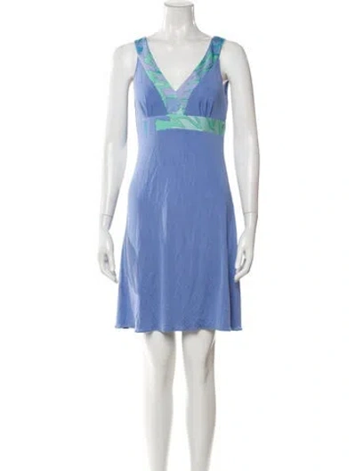 Pre-owned Pucci Vintage Mini Dress In Blue