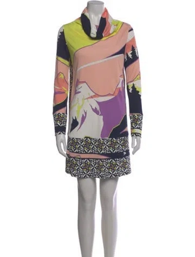 Pre-owned Pucci Vintage Mini Dress In Blue