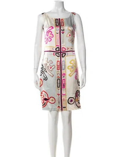 Pre-owned Pucci Vintage Mini Dress In Blue