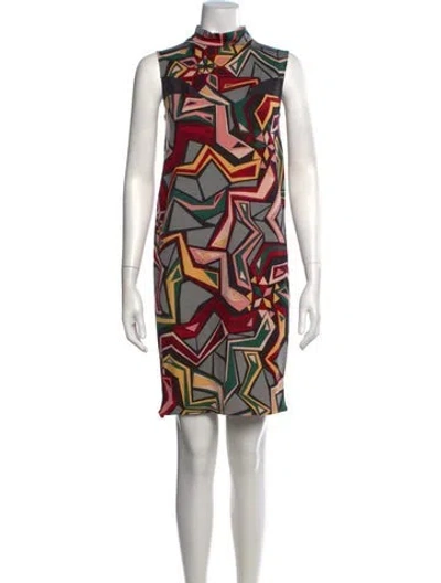 Pre-owned Pucci Vintage Mini Dress In Gray