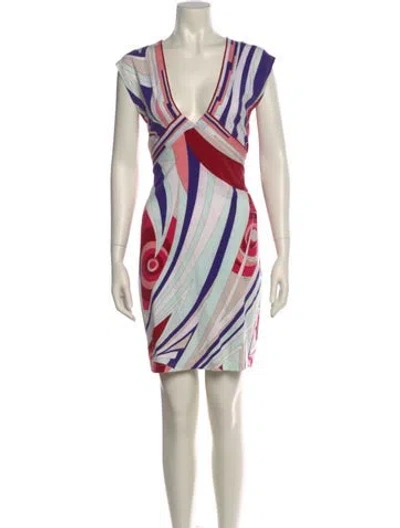 Pre-owned Pucci Vintage Mini Dress In Multi