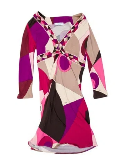 Pre-owned Pucci Vintage Mini Dress In Multi