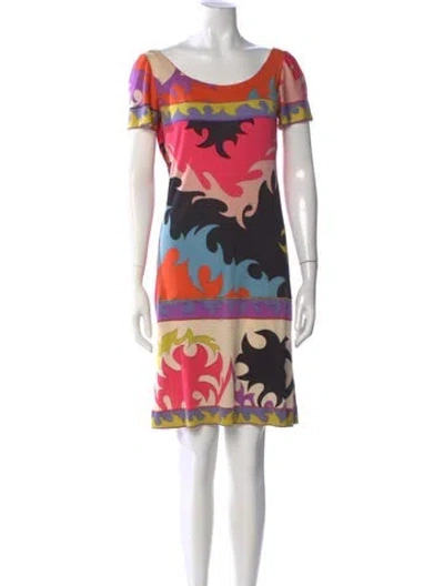 Pre-owned Pucci Vintage Mini Dress In Multi