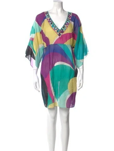 Pre-owned Pucci Vintage Mini Dress In Multi