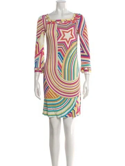 Pre-owned Pucci Vintage Mini Dress In Multi