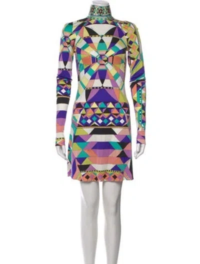 Pre-owned Pucci Vintage Mini Dress In Multi