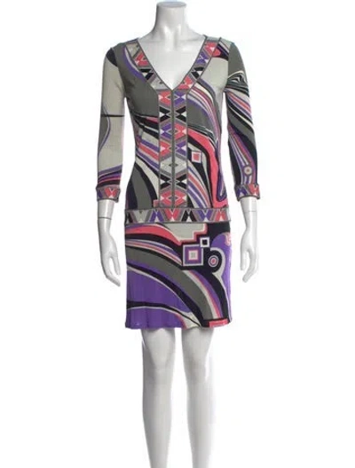 Pre-owned Pucci Vintage Mini Dress In Multi