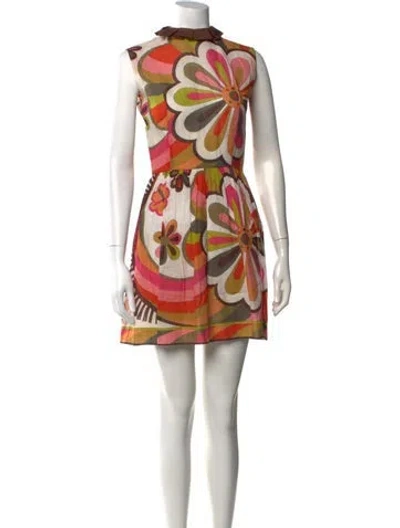 Pre-owned Pucci Vintage Mini Dress In Multi
