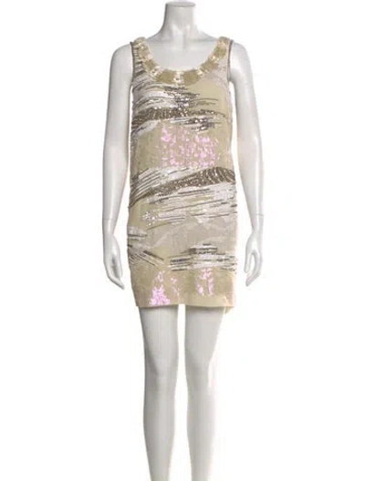 Pre-owned Pucci Vintage Mini Dress In Neutral
