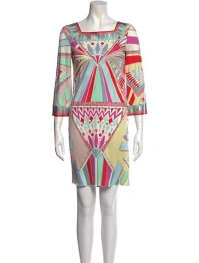 Pre-owned Pucci Vintage Mini Dress In Neutral