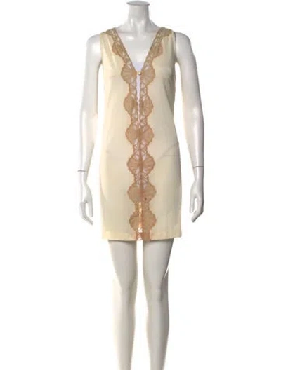 Pre-owned Pucci Vintage Mini Dress In Neutral