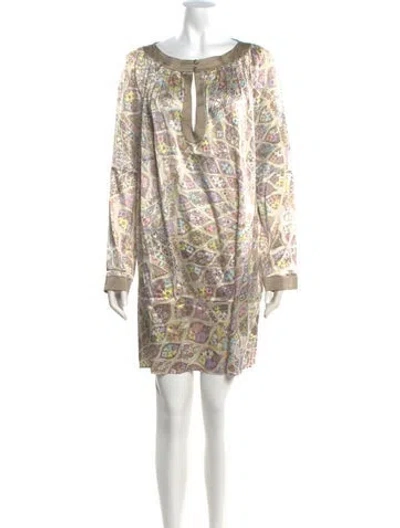 Pre-owned Pucci Vintage Mini Dress In Neutral